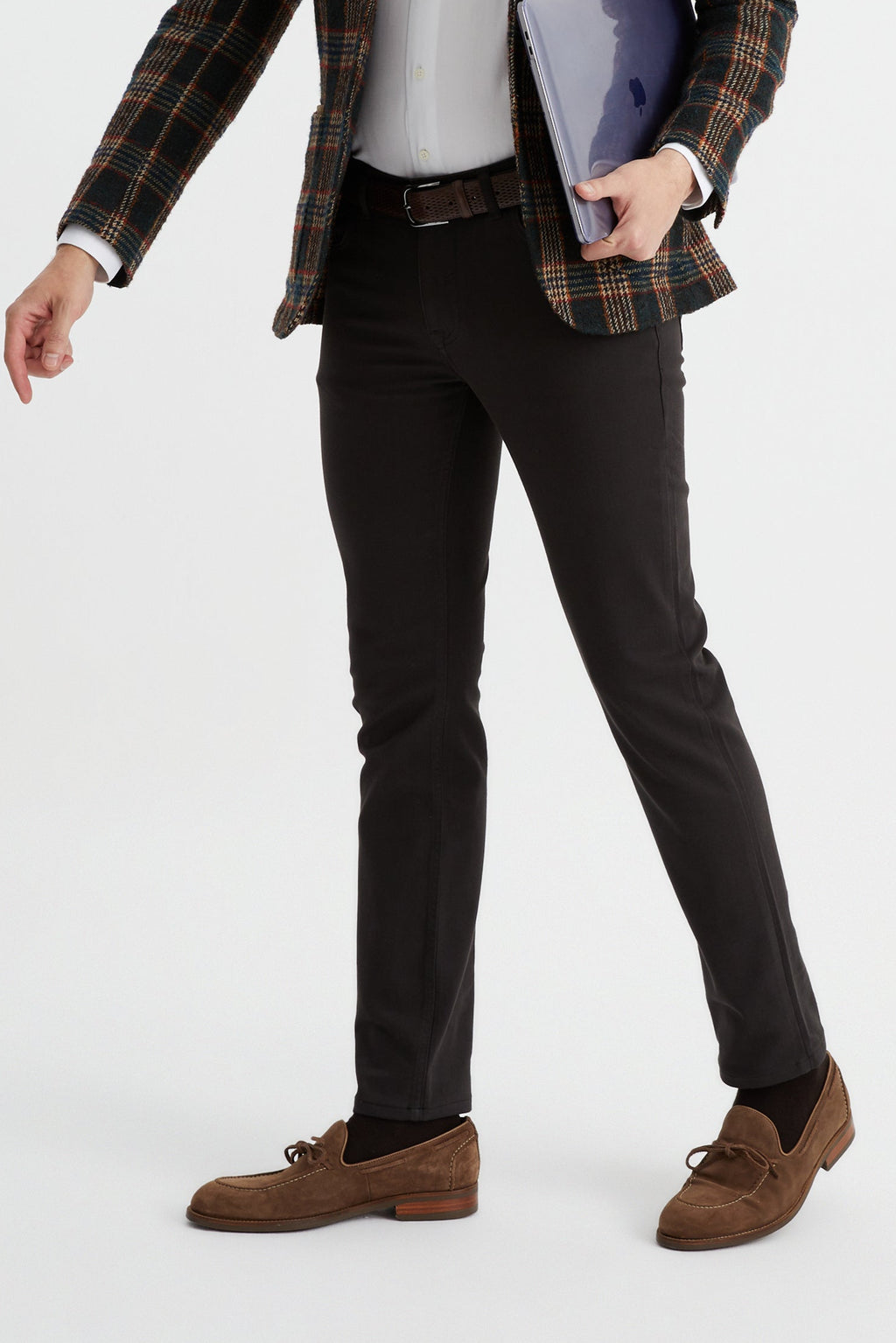 Slim-Fit Cotton Stretch Casual Pants – Pilar
