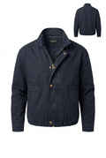 VAMOUS Washed Bomber Jacket - VW5504/ Blue