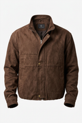VAMOUS Washed Bomber Jacket - VW5504/ Brown