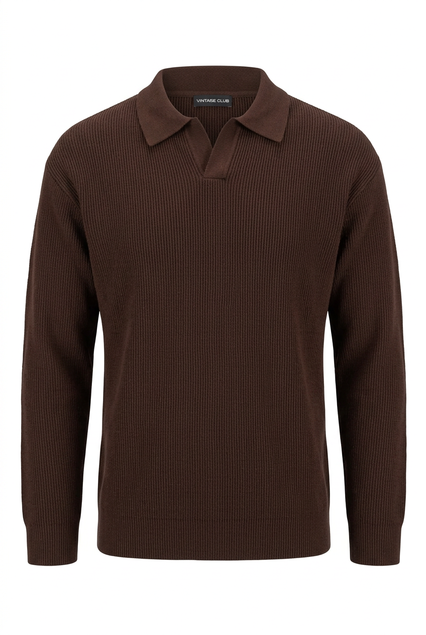 VAMOUS Woollen Sweater - VW5605/ Brown