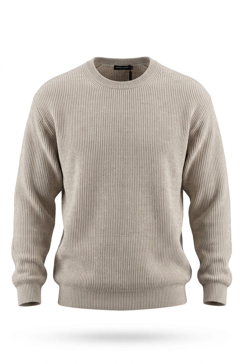 VAMOUS Woollen Sweater - VW5050/ Light Grey