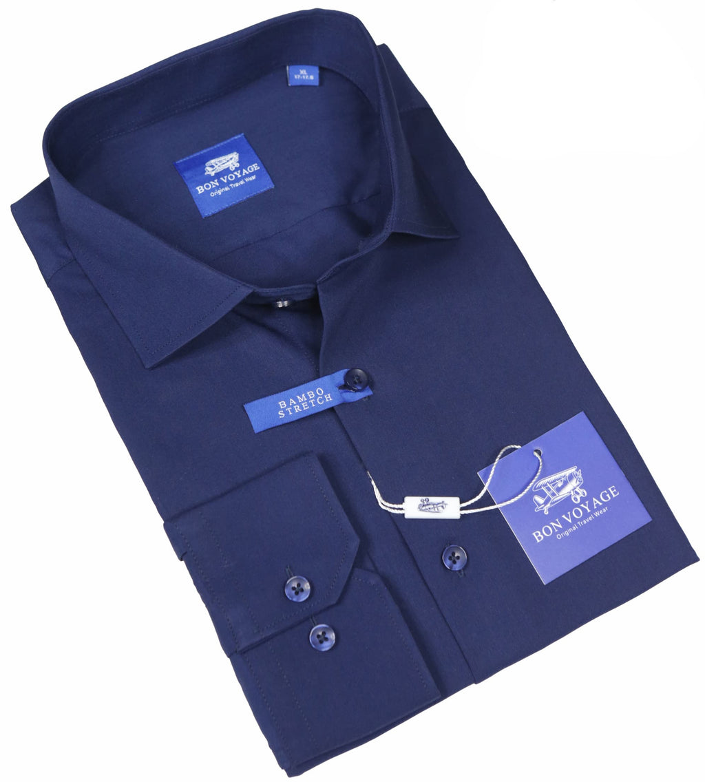 Bon Voyage Dress Shirt - BV0348/ D. blue
