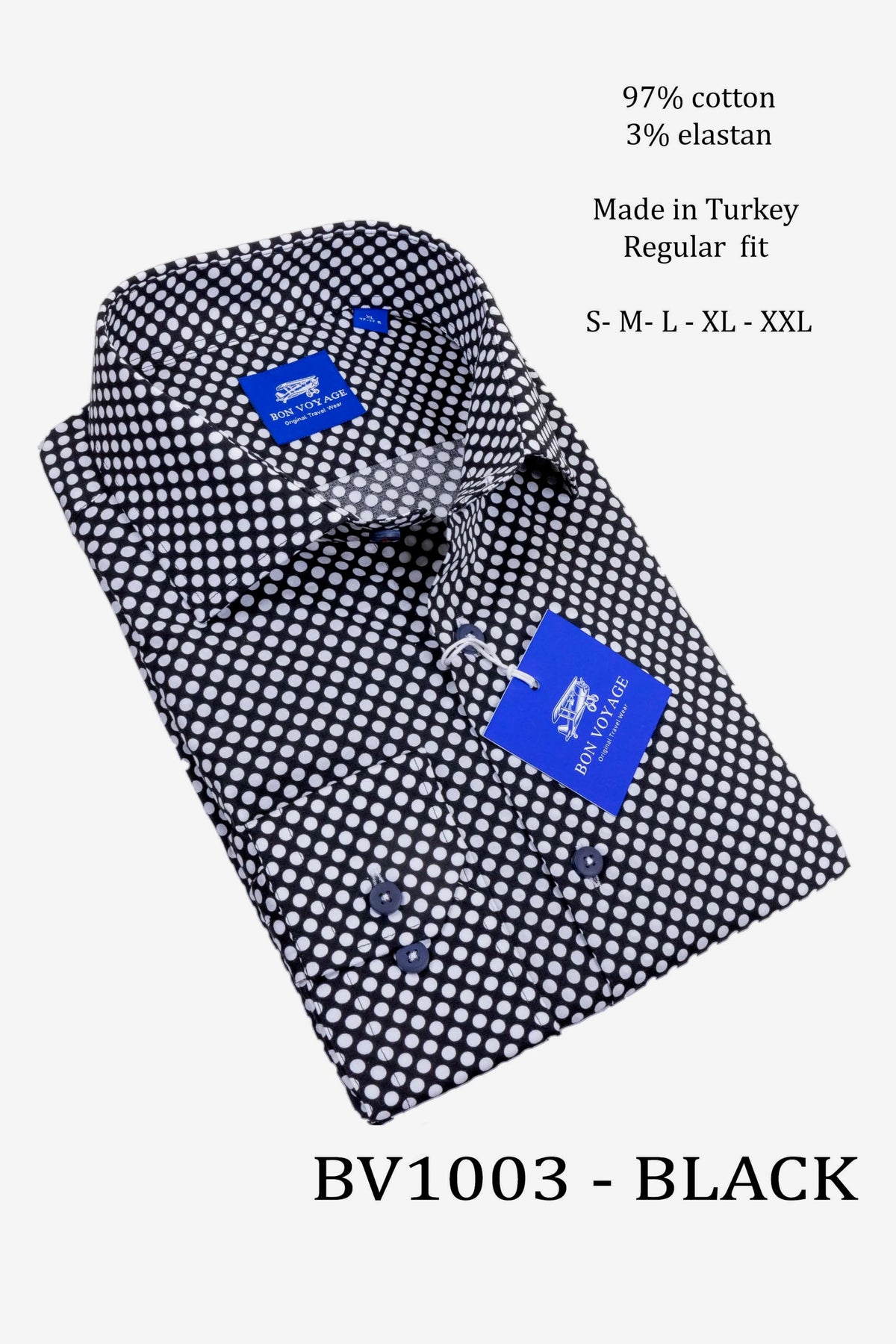 Bon Voyage  Shirt - BV1003/Black