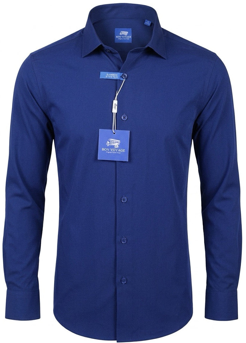Bon Voyage Dress Shirt - BV0348/ D. blue