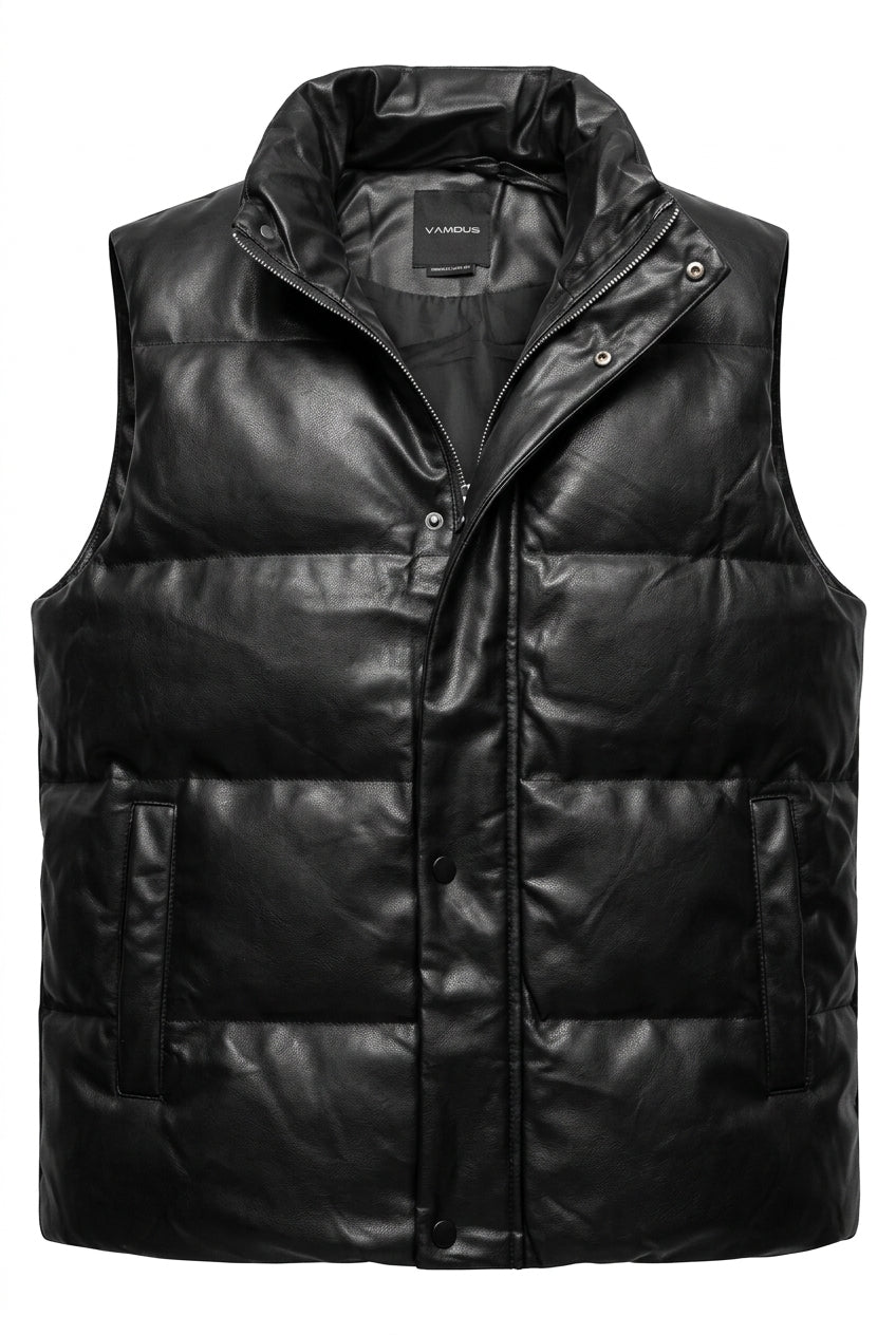 VAMOUS Puffer Vest - VW5506/ Black