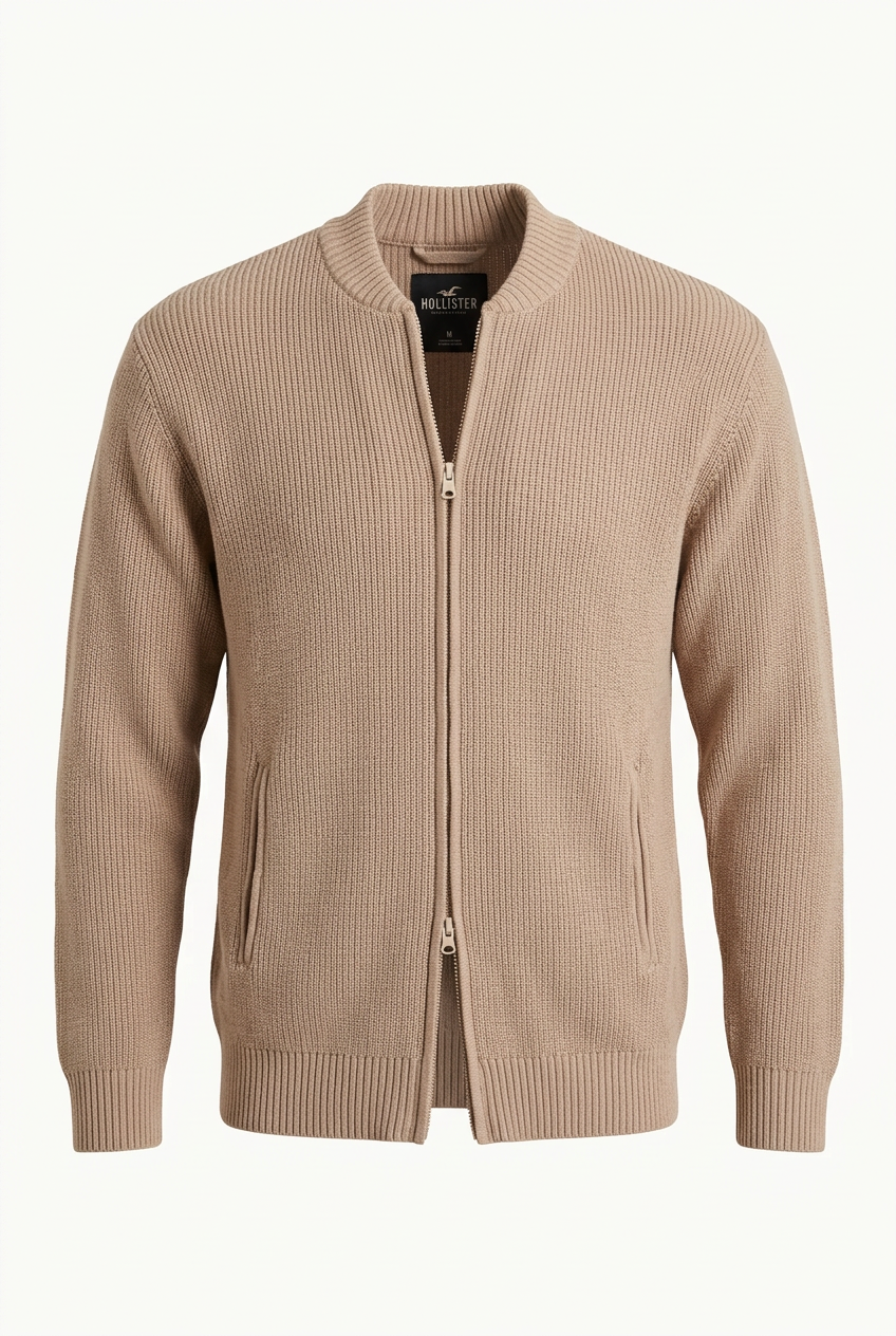 VAMOUS Woollen Cardigan - VW5045/ Light Brown