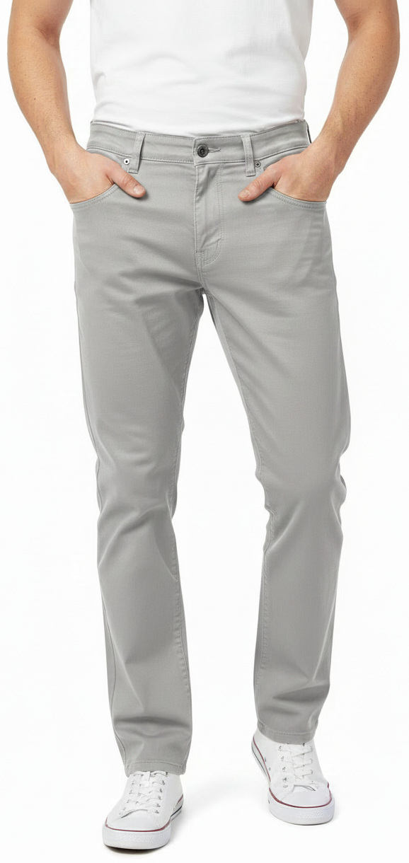 BVP101 Grey Cotton Pants - Lighter