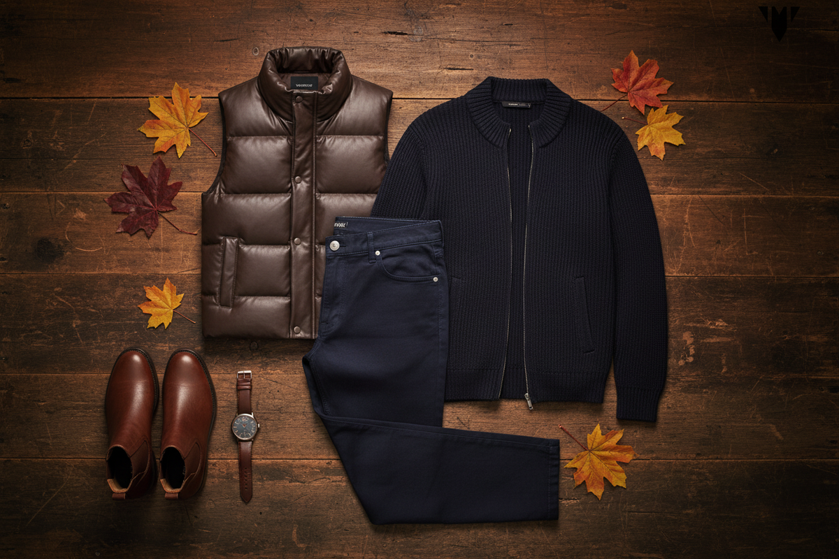 Fall Flat Lay - Antique Wood